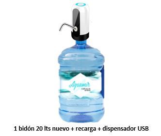 1b20-UsbSolo2 Dispensador USB + bidón 20 lts - Imagen 1